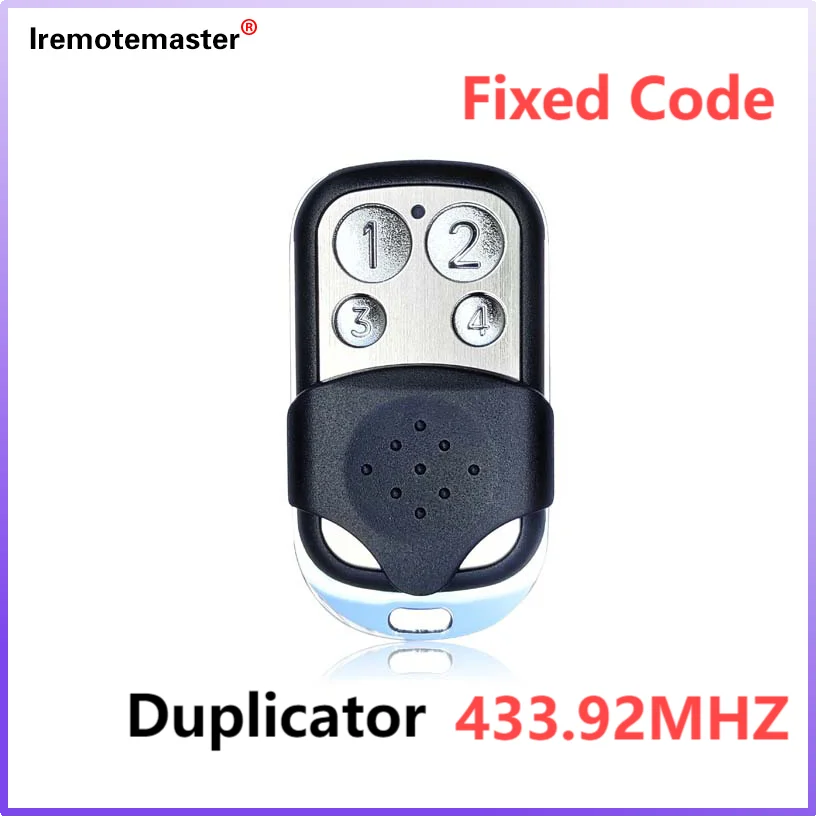 Duplicator 433Mhz Garage Door Remote Control Cloning 4 Key Fixed Code Remote Control