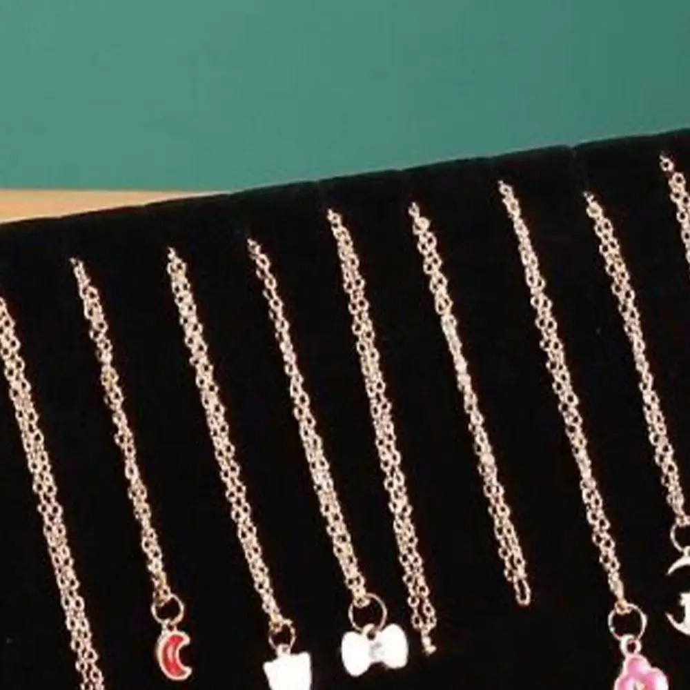 New L-shaped Necklace Display Stand Large Capacity Simple Earring Holder Plush Durable Jewelry Storage Rack