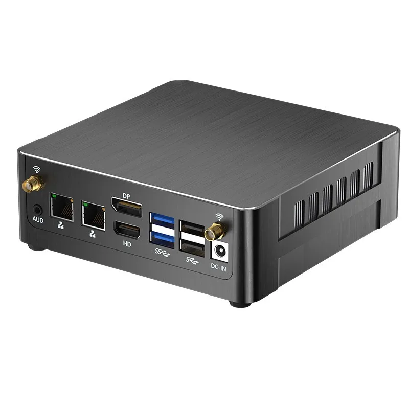 For miniature 13th generation computer industrial computer desktop host miniPC dual network interface card high-end embedding