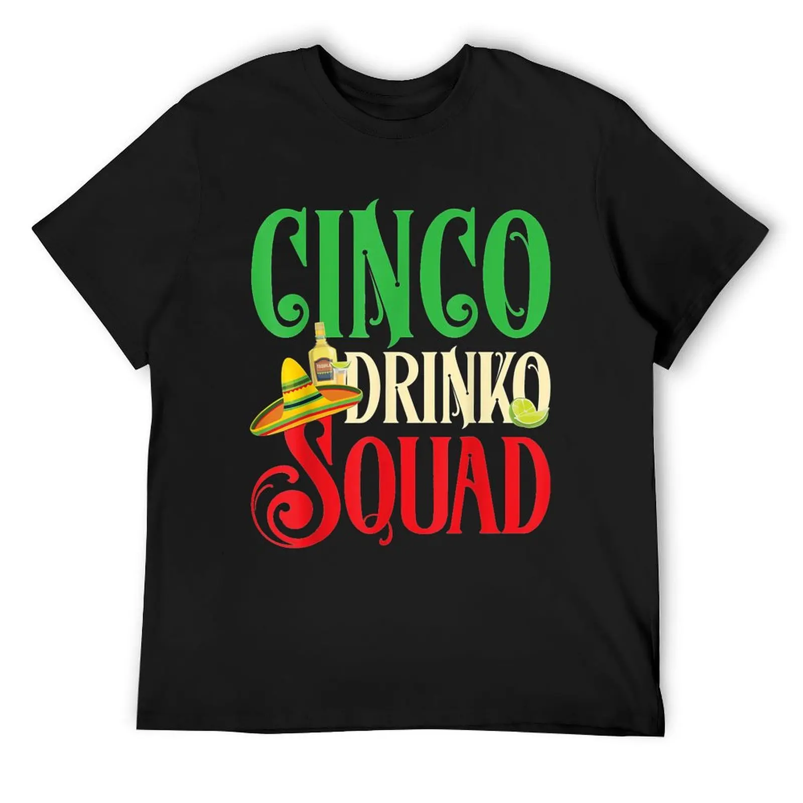 Cinco Drinko Squad Drinking Fiesta Funny Cinco de(2) T-Shirt graphic t shirts Aesthetic clothing t shirts for men graphic