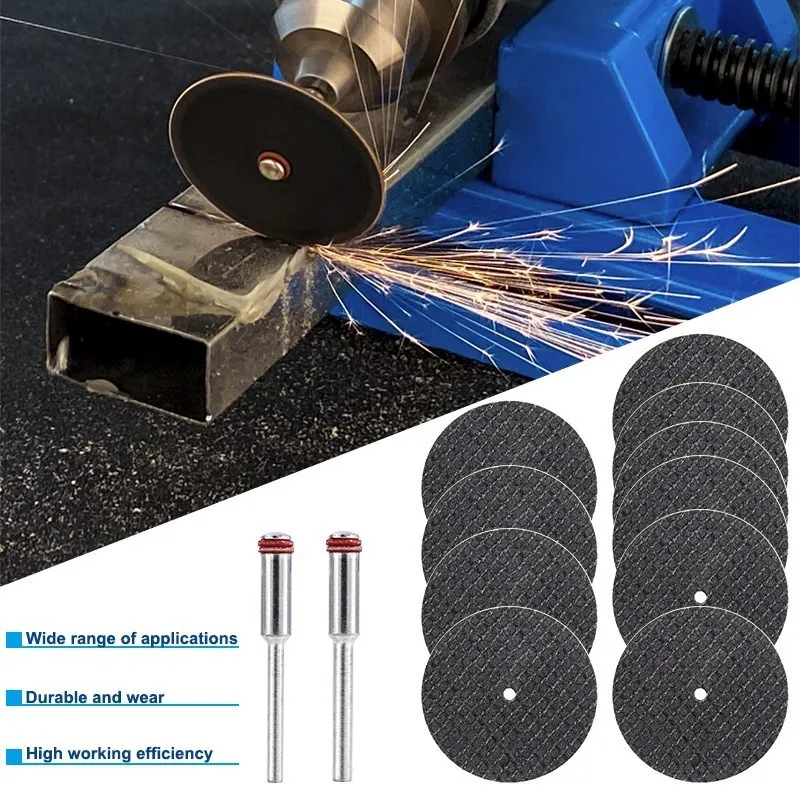 CMCP Diamond Cutting Disc 3.0mm Shank ,Circular Saw Blade,Mini Saw Blade,Metal Cut off Wheel Disc for Dremel Rotary Tools 62pcs