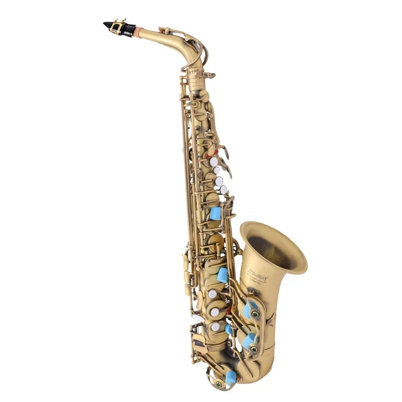 

Eb Key Retro Bronze Alto Saxophone for Student and Professional Performer