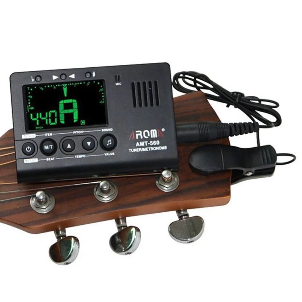 ANOMA Electronics AMT-560 Metronome  Guitar Tuner Guitar Built-in Mic with Pickup Cable for Guitar Chromatic Bass Violin Ukulele