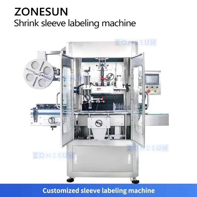 Zonesun ZS-STB150L garrafa automática etiqueta retrátil mangas pvc máquina de embalagem bebida bebida