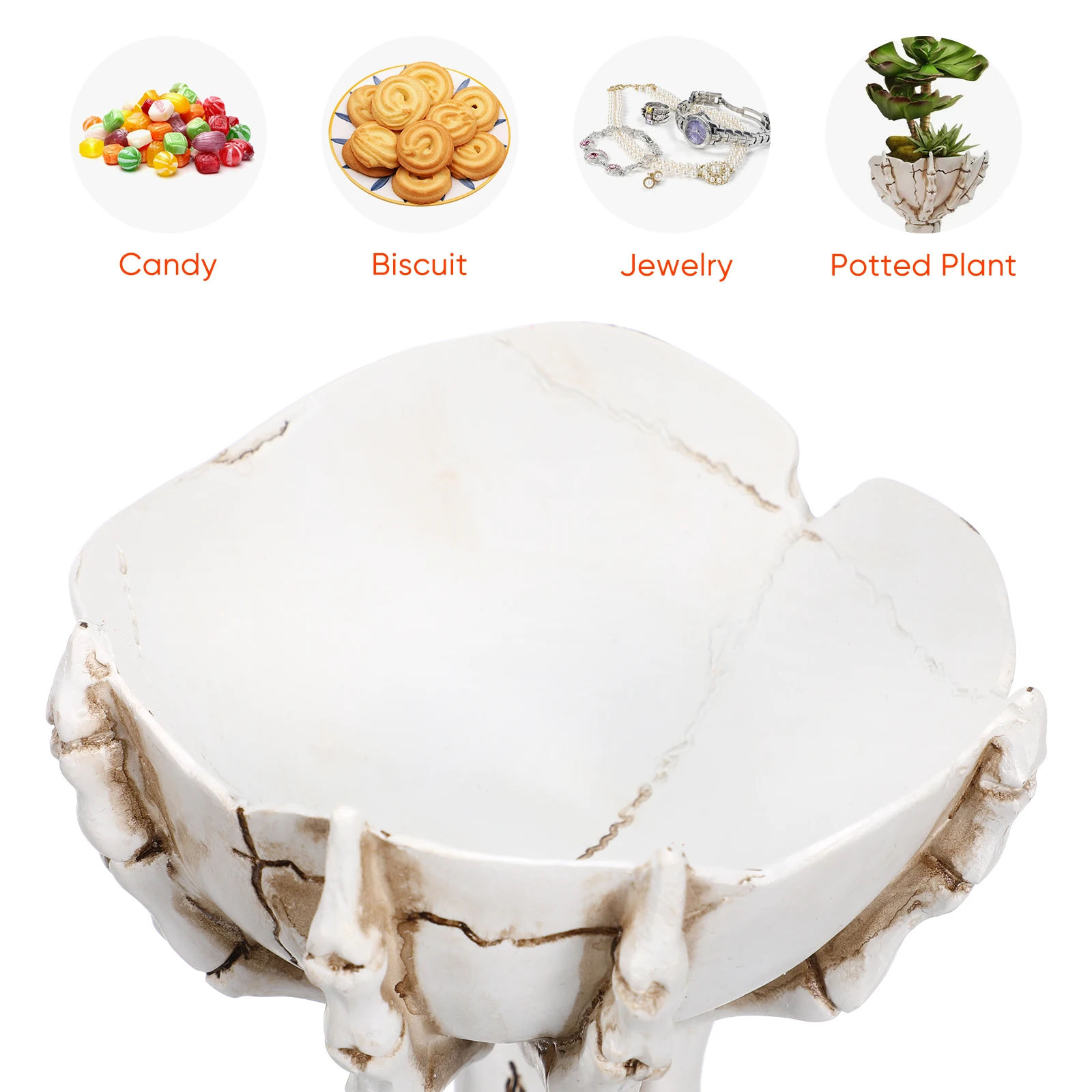 

Bowl Candy Tray Resin Halloween Decoration Lightweight Party BarHaunted House Prop Snack Nut Bowl