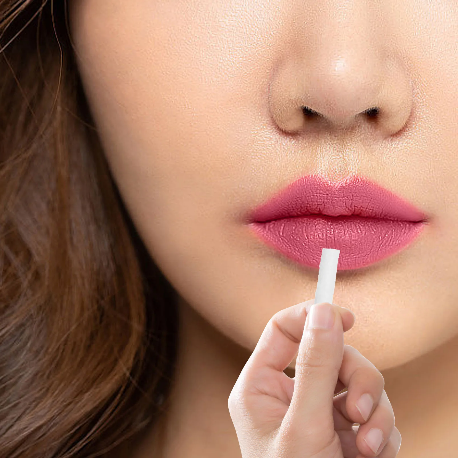 

50Pcs Disposable Lip Tattoo Cotton Stick Stretching Tool for Lip Salon Cotton Swab