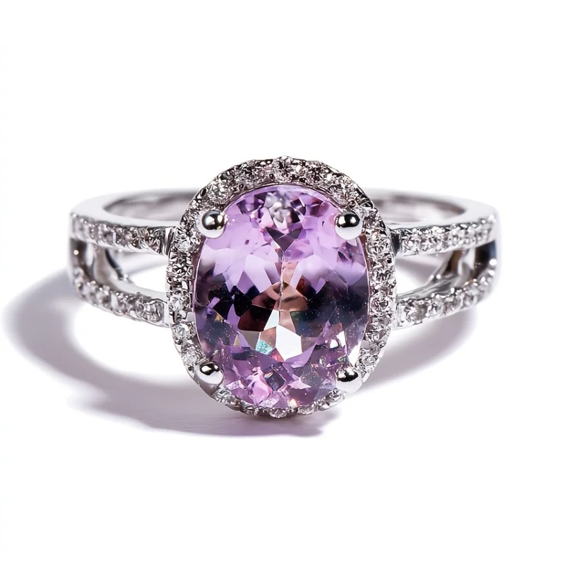 

SGARIT натуральный аметист S925 стерлингового серебра модные украшения обручальное кольцо аметист обручальные кольца