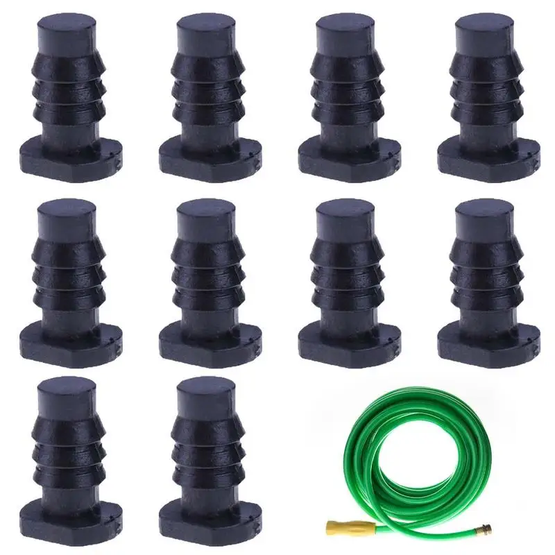 10PCS Garden Hose Plugs 8mm Plug End Hose Water Seal Plastic Hose Closure Irrigation Stopper Drip Irrigation Pipe Fittings