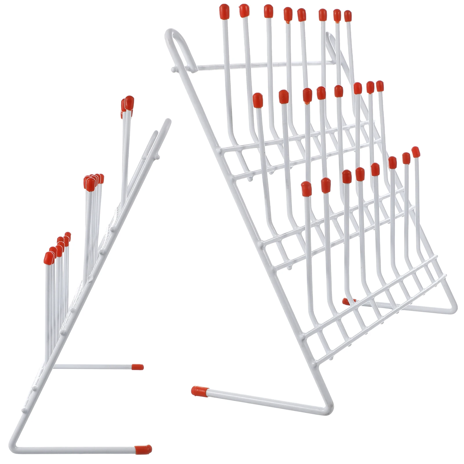 

Metal Labs Drying Rack 24 Pegs Glassware Draining Stand for Test Tube Laboratory Beaker Wall Mount or Freestanding Use