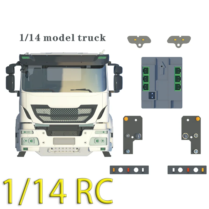 

1:14th Scale LED 5V Front and Rear Lighting System for Tamiya RC Truck IVECO Car