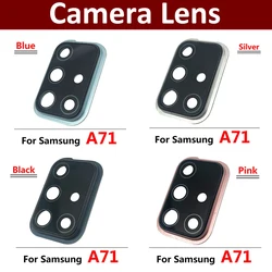 New Rear Back Camera Glass Lens With Frame For Samsung A71 A715 A715F Cell Phone Repair