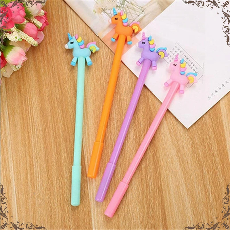 36 Pcs Creative Cartoon Animal Horse Cute Kawaii Writing Pen Funny School Stationery Office Supplies