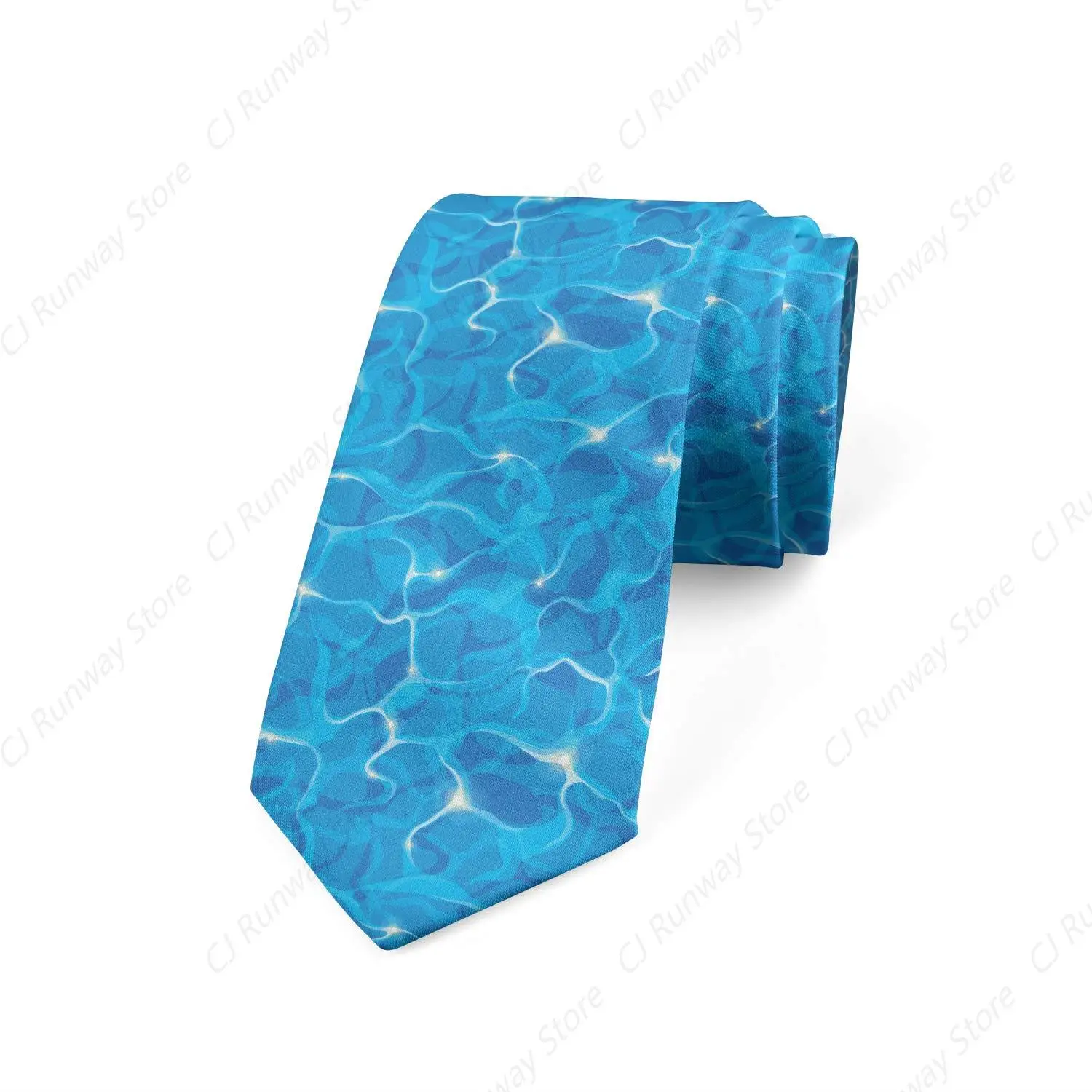 Necktie, Vivid Water Surface Waves, Dress Tie, 3.7