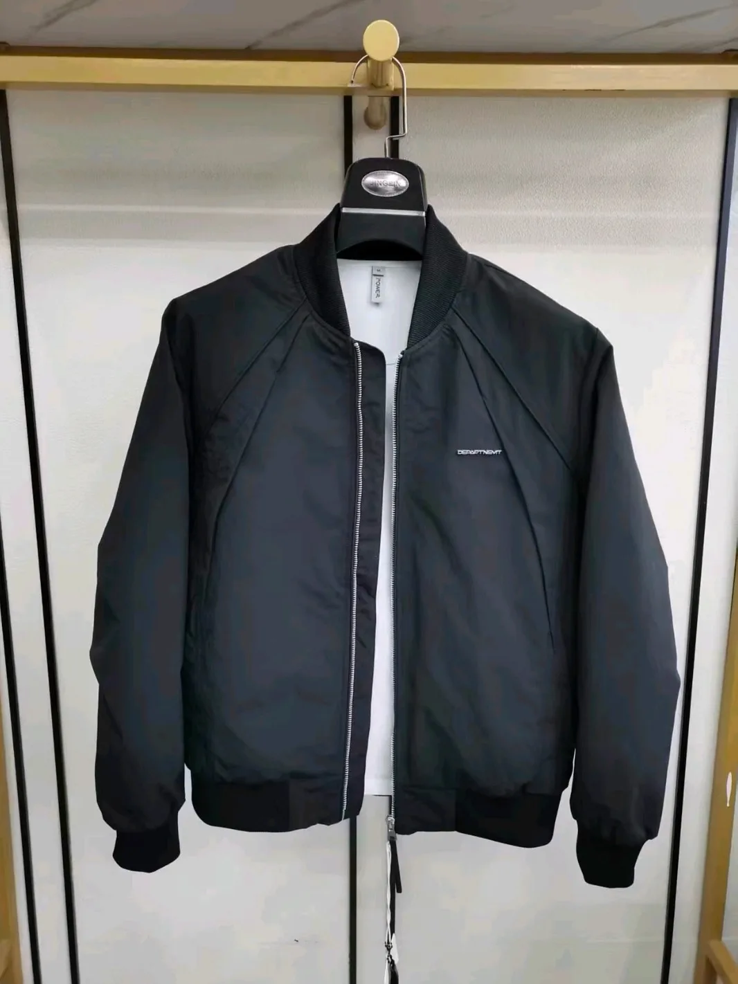 

Мужская новая осенне-зимняя куртка-пуховик с воротником-стойкой, высококачественная, универсальная, приталенного кроя, с длинными рукавами, на молнии