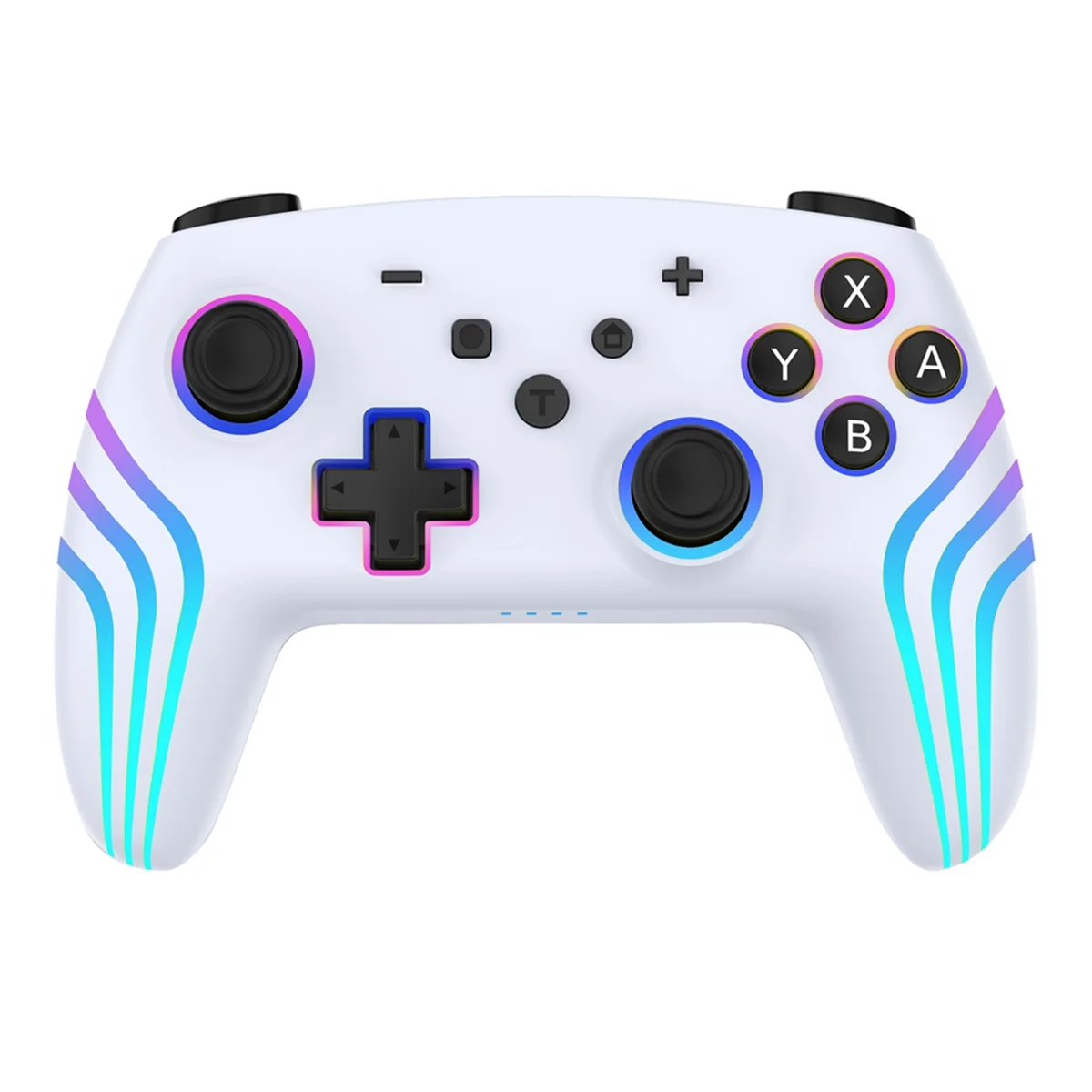 وحدة تحكم ألعاب لاسلكية POP-l لجهاز نينتندو سويتش لايت مع مستشعر جيروسكوبي بستة محاور، معايرة عصا التحكم ثلاثية الأبعاد وإضاءة ملونة RGB