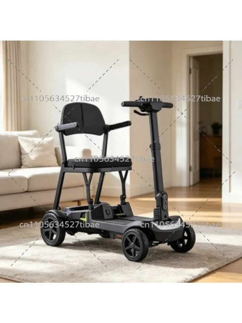 Foldable Mobility Scooter for Adults Compact Lightweight Electric Scooter for Adults Home Use