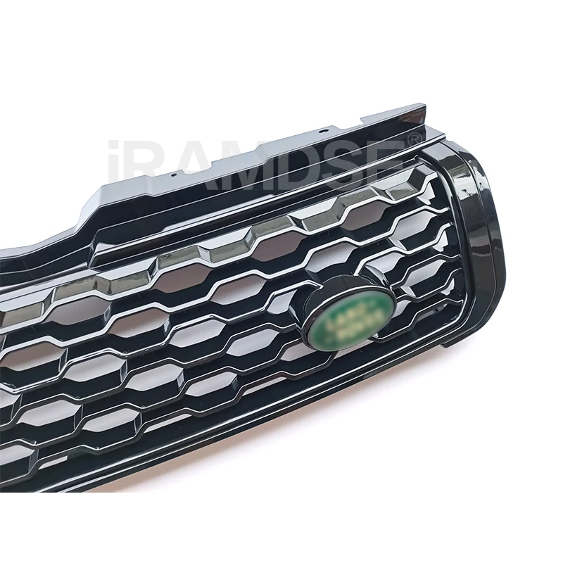 Glossy Black Racing Grill For Range Rover Evoque 2012 - 2019 Front Bumper Grille Mesh