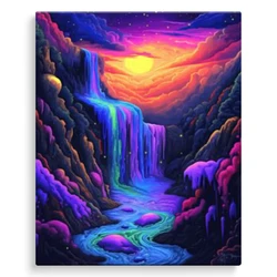 SDOYUNO-Painting By Numbers On Canvas,Waterfall Color,Paint Kit,Watercolor,Handpainted,Watercolor,Pictures By Numbers,Decorative