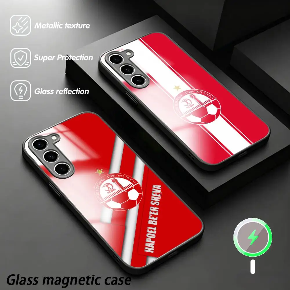 Fashion Hapoel Be er Sheva FC design Phone Case For Samsung S26 S25 S24 S23 S22 S21 Plus Ultra Fold A Glass Magnetic Case