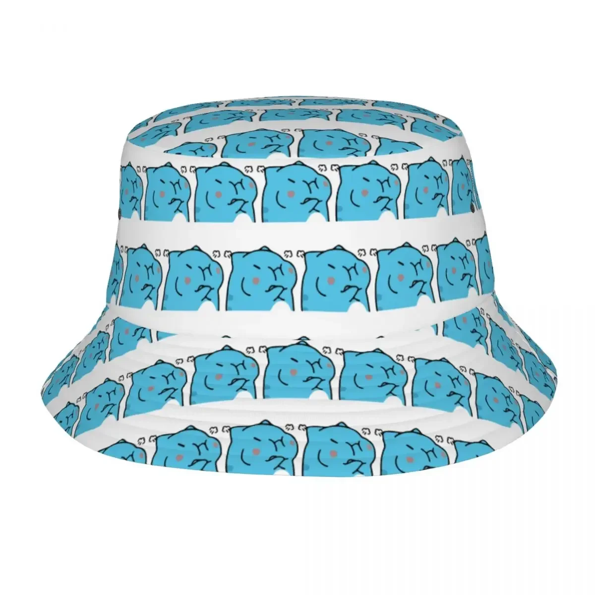 Comic Cat Bugcat Capoo Bug Cat Bucket Hat Panama Hat Children Bob Hats Outdoor Reversible Fisherman Hats For Summer Caps