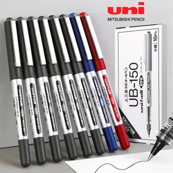 10 Pcs/Box UNI Uniball Gel Pen UB-150 Large Capacity Straight Liquid Ballpoint Pen 0.5mm Water-based Sign Pen Office Accessories