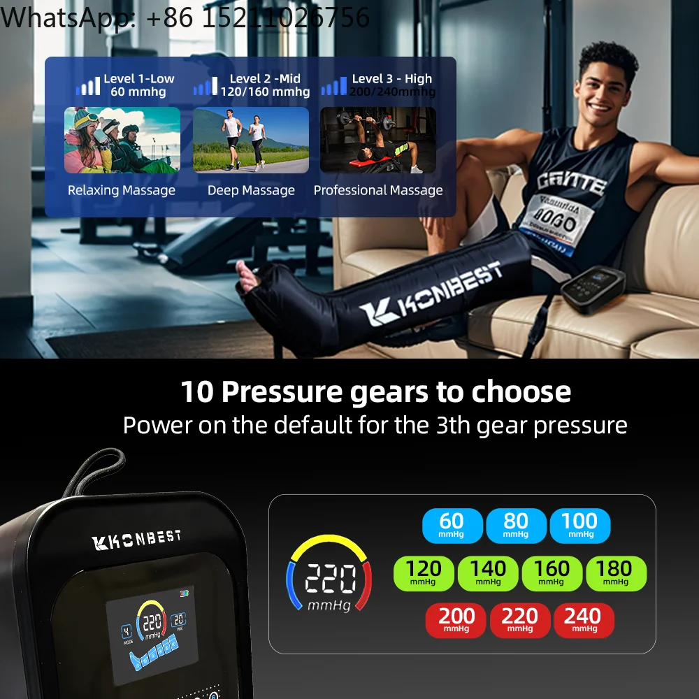 Compression Therapy Machine Pneumatic Compression Dvt Pump Boots Pressotherapy Leg Massager