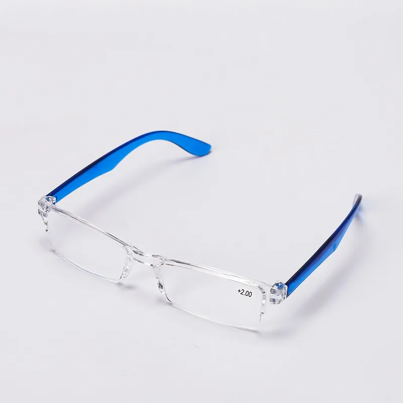 +1.0 To +4.0 Retro Reading Glasses Women Classic Half Frame Transparent Farsighted Eyewear Men Anti Fatigue Hyperopia Eyeglasses