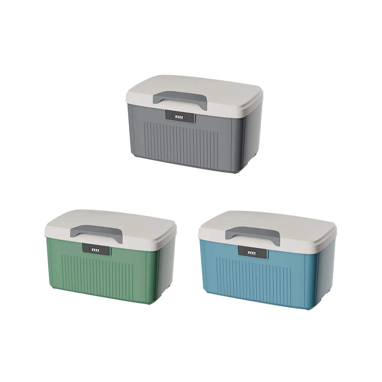 Lockable Storage Box Organizer Heavy Duty Locking Container Bin