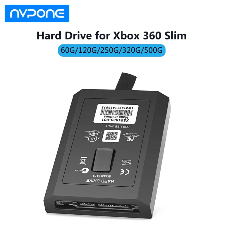 HDD 320GB 250GB 60GB 120GB 500GB disco duro para Microsoft XBOX360 Slim para Xbox 360 consola de juegos delgada disco duro HDD interno