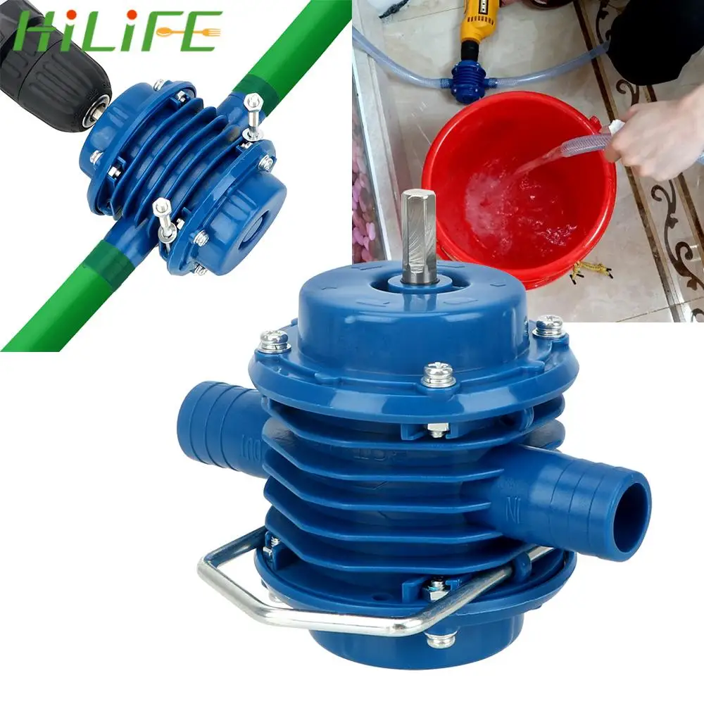 Mini Home Garden Centrifugal Pumps No Power Required Heavy Duty Self-Priming Hand Electric Drill Water Pump