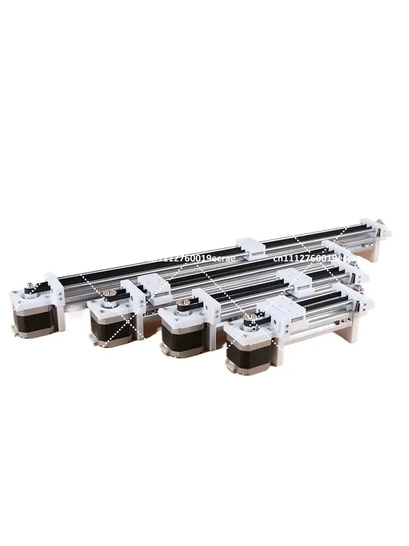 Linear Slider Synchronous Belt Slide Table 10-50cm Stroke Double Bearing Guideway 42 Stepper Motor with XH2.54-4P Cable