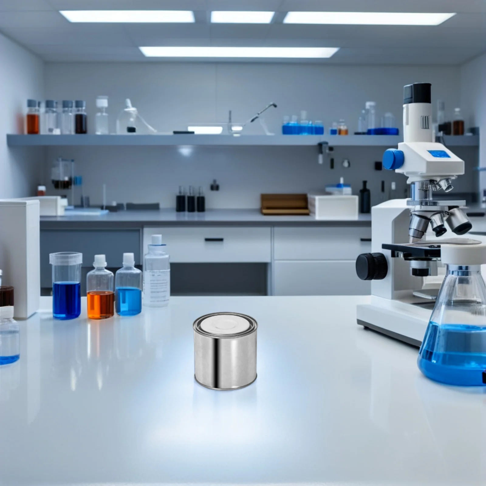 

4Pcs Metal Bucket Sealed Cans Sample Storage Airtight Protection Round Paint Tins for Labs Empty Paint Cans Round Tin Containers