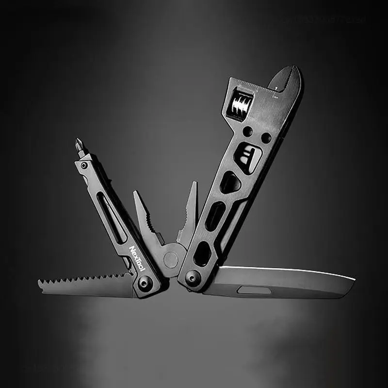 Xiaomi NexTool 9 In 1 Multi-Function Wrench Knife Folding Tool Multi-Purpose Pliers Wood Saw Slotted Screwdriver Kitchen Cutter