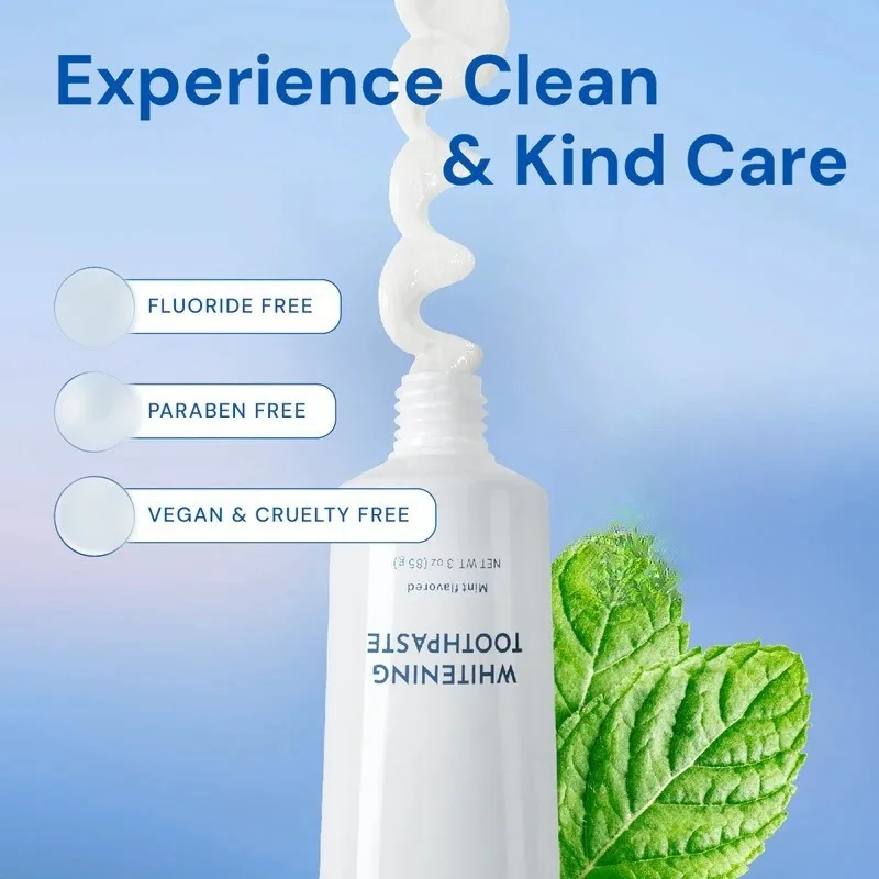 

Nano Hydroxyapatite Teeth Whitening Toothpaste with Coconut Breath Refreshing Whitening Oral Hygiene Cleaning Teeth Care