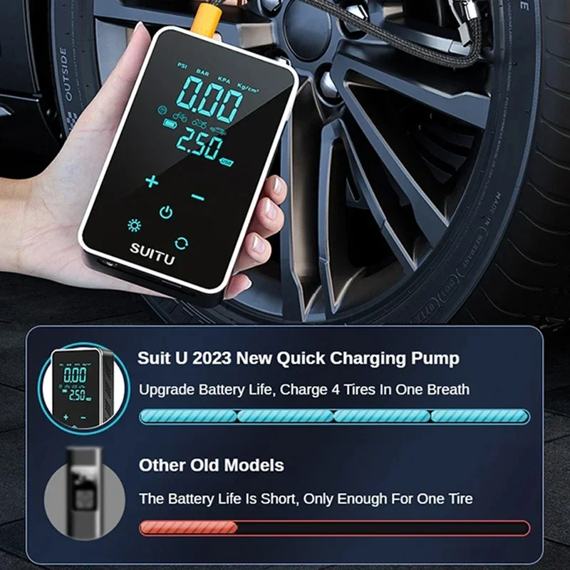 MoStar Car Jump Starter Air Pump 4 in 1 Portable Air Compressor Car Battery Starting Device Powerbank Automotive Booster starter