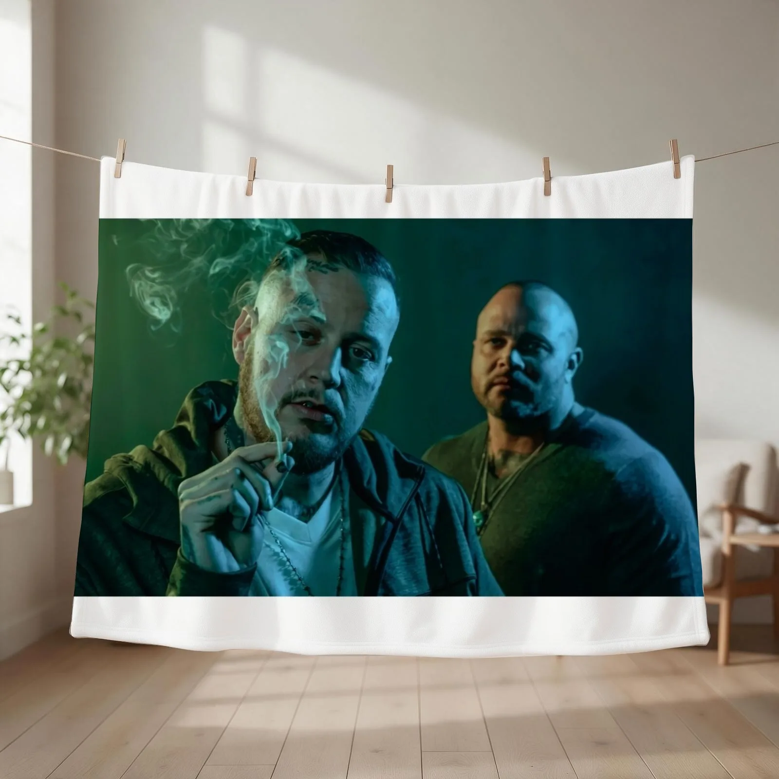 trending singer and rapper Throw Blanket couch cozy soft plush fuzzy picnic outdoor blanket
