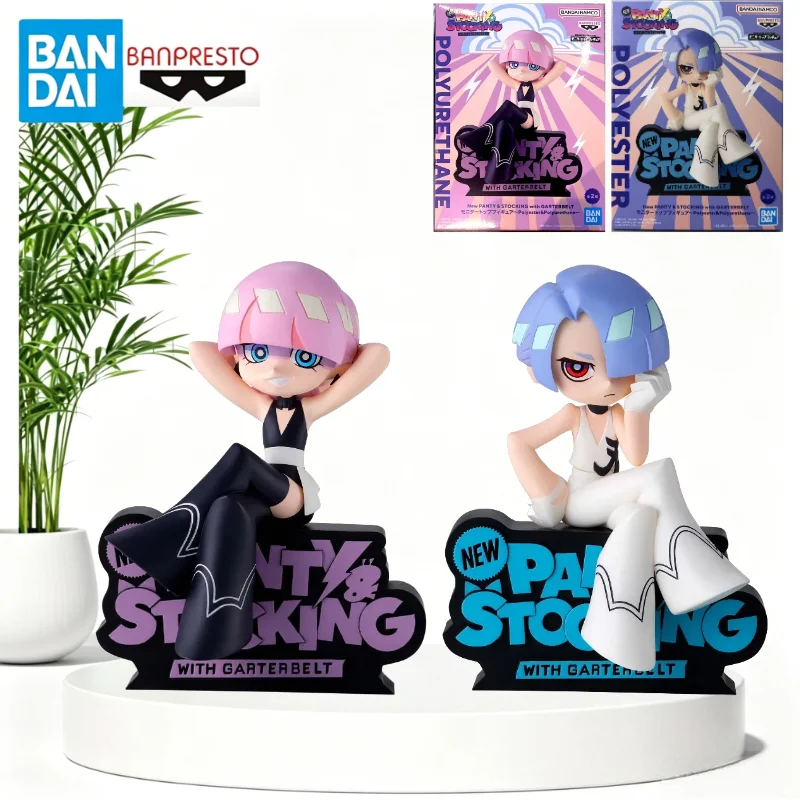 BANDAI BANPRESTO Anime Postacie Oryginalne Figurki Monitor Top Figz Nowe Panty & Stocking Poliester i Poliuretan Zabawki Lalki AS