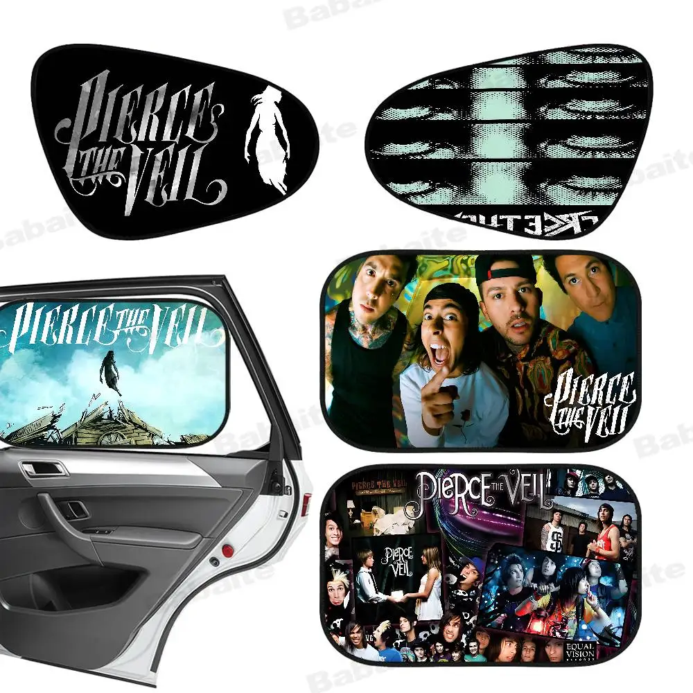 

Rock Band P-Pierce The V-Veil Car Window Shading Sun Protection Heat Insulation Sunshade Adsorption ASunshade Side Shield