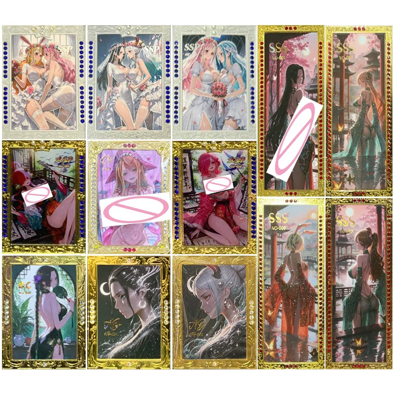 

Anime One Piece QY LSP XSP SSS Cards Robin Nami Uta Hancock Vivi Yamato Collection Cards Christmas Birthday Gift Children's Toys