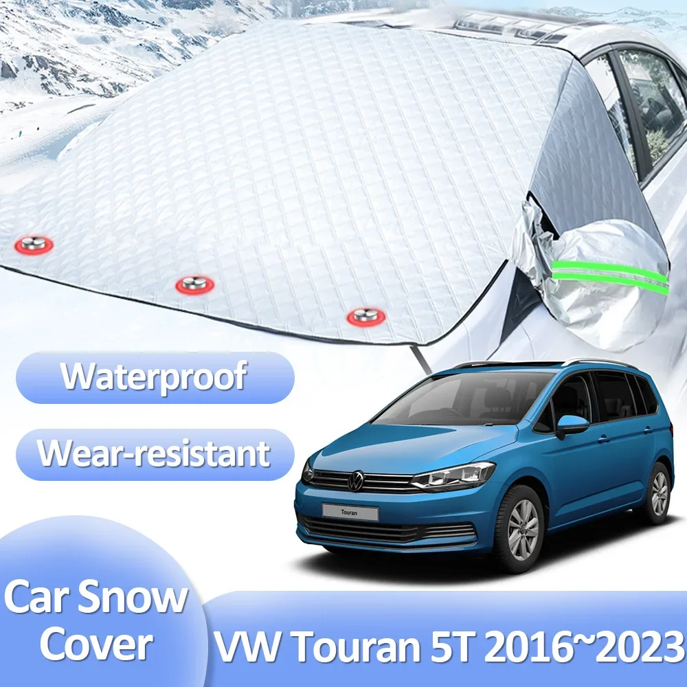 

For Volkswagen VW Touran 5T L MK2 2016~2023 Car Snow Cover Winter Windshield Ice Protection Auto Anti-Frost Exterior Accessories