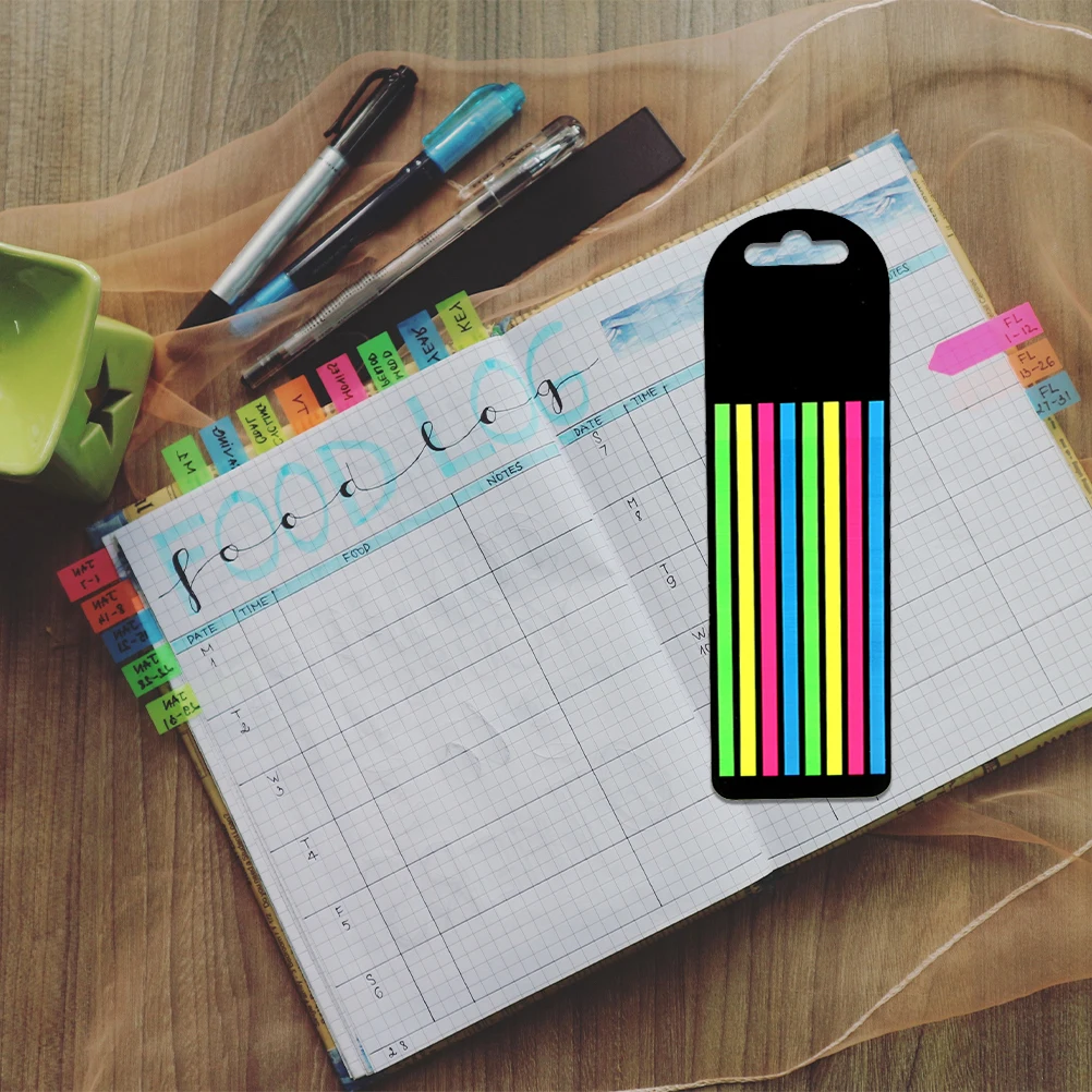 2pcs Sticker Sentence Strips Highlighter Reading Guide Bookmarks Accessories Transparent Colorful Practical Gifts