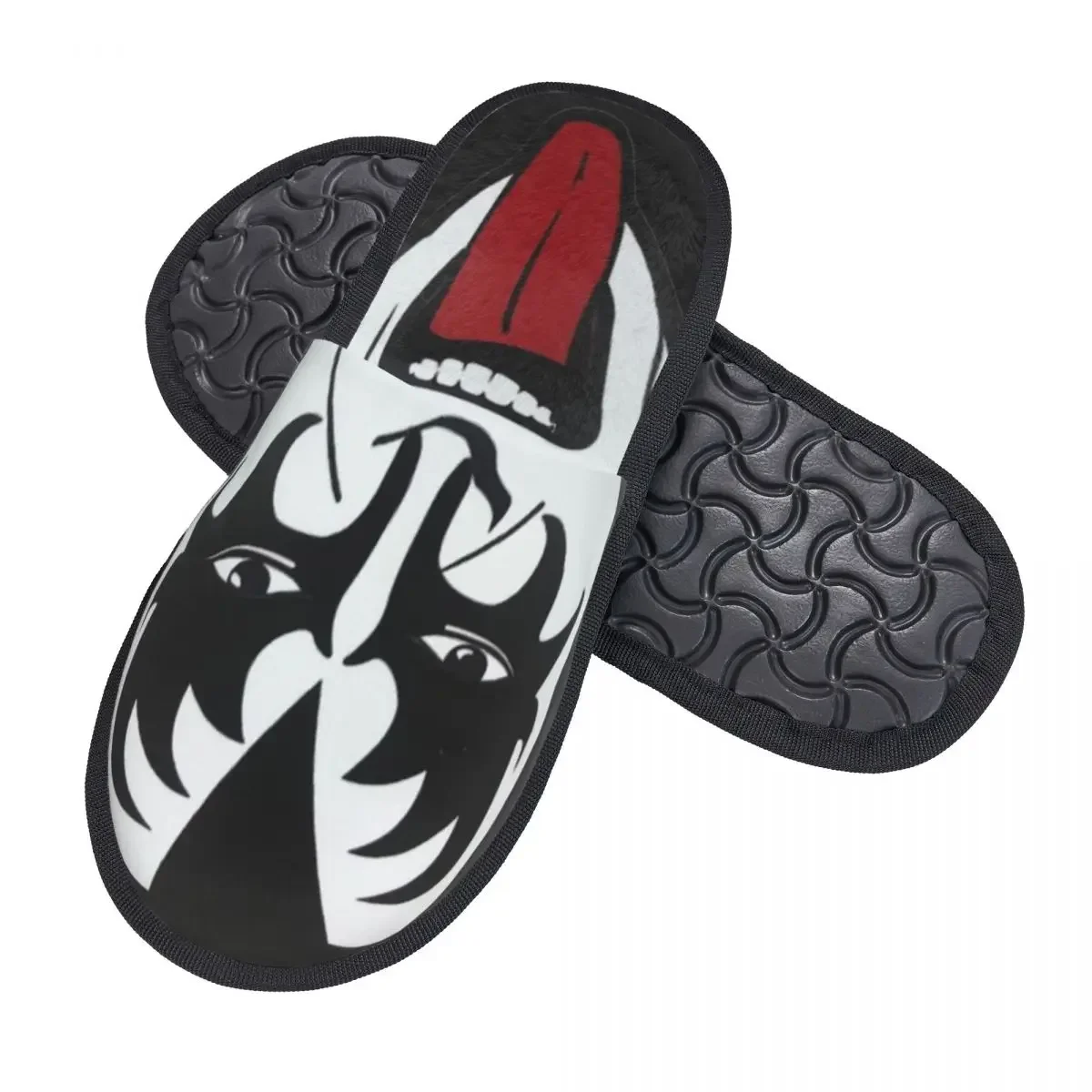 The Demon Kiss Band Gene Simmons Accessories Crew Men Women Furry slippers Leisure pantoufle homme Home slippers