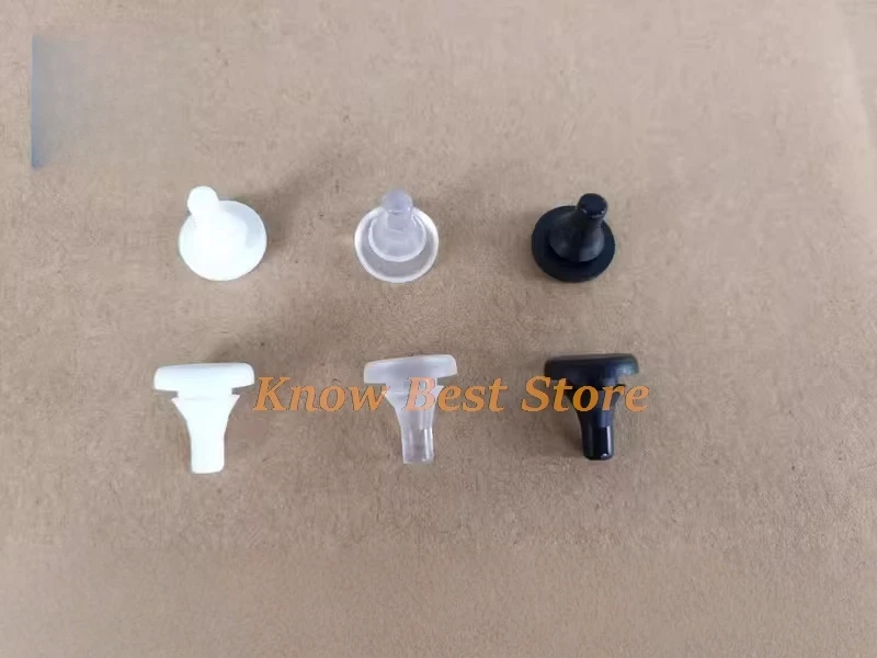 100PCS Elevator Hall Door Anti-Collision Nails Beans/Anti-Collision Rubber Pads/Shock Absorption Beans/Opening 7mm Thick 2.5MM
