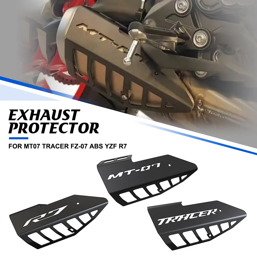 

FOR YAMAHA MT07 TRACER FZ-07 ABS YZF R7 Motorcycle Accessories Exhaust Heat Shield Protector Cover Muffler Pipe Guard Protection
