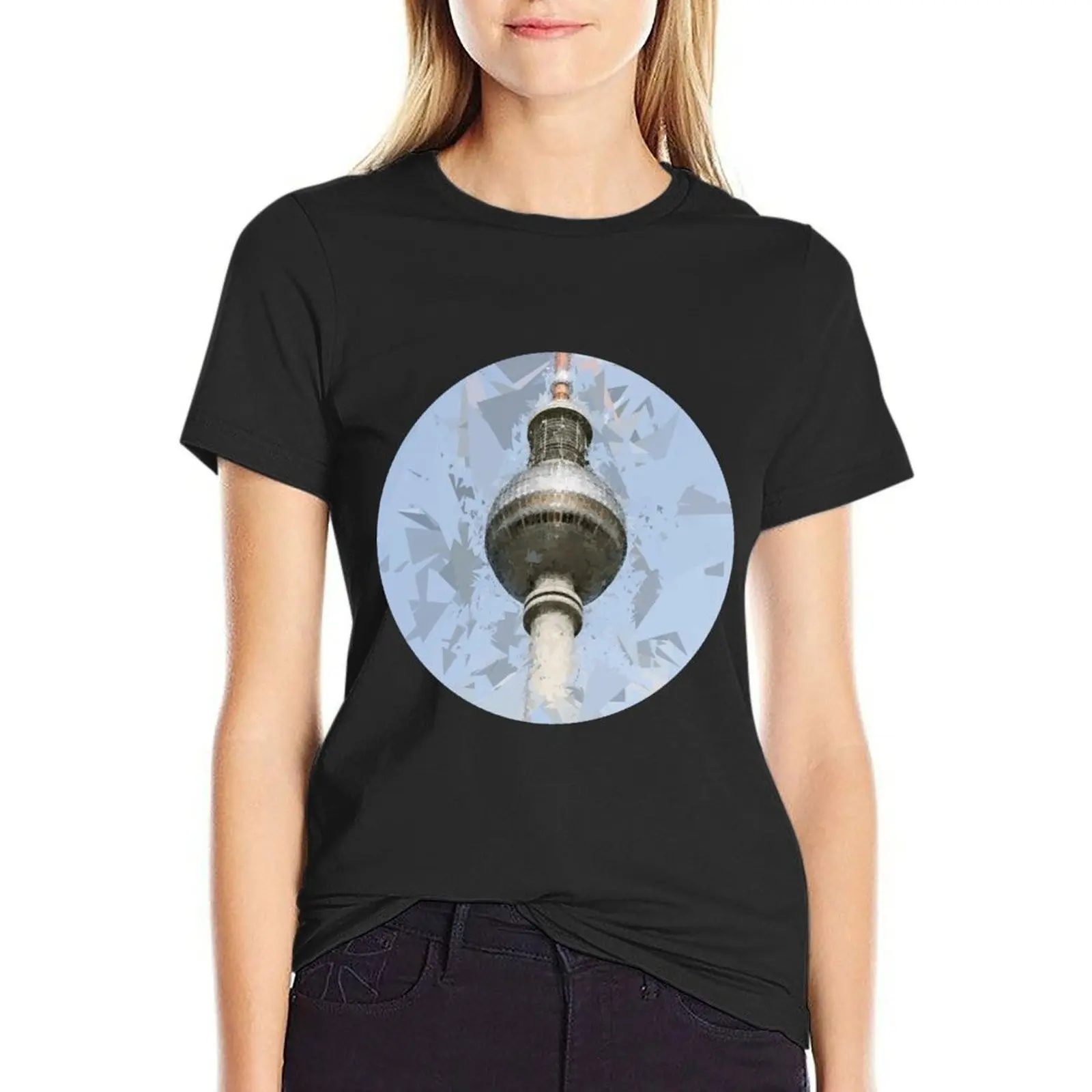 

Fernsehturm Berlin T-Shirt anime clothes female funny t shirts for Women