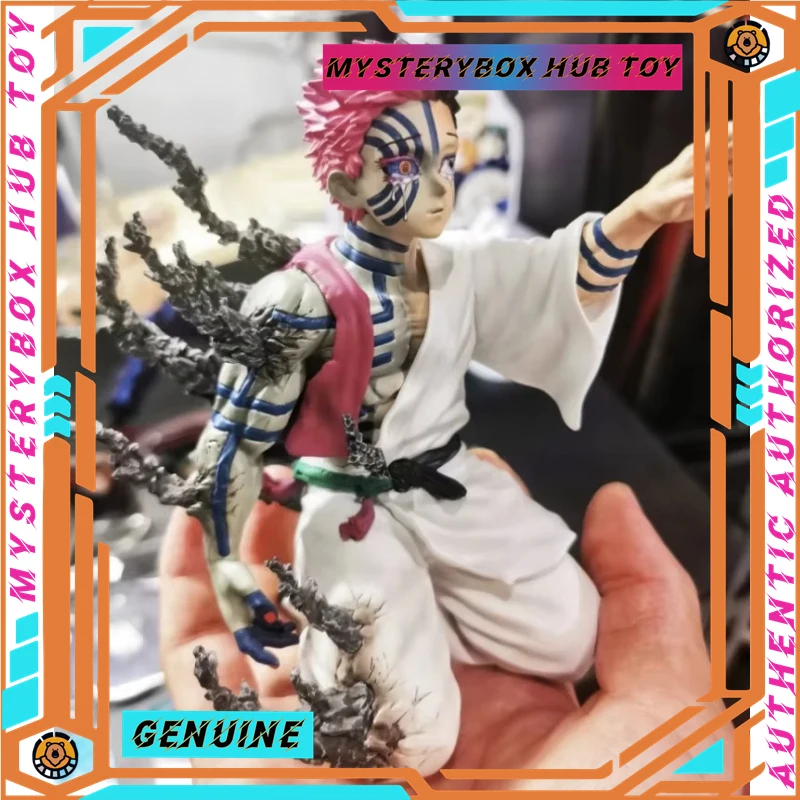 Nowe postacie anime 13cm Demon Slayer Figurka Anime - Akaza Hakuji Figurka Akcji PVC Ozdoba na Biurko Kolekcjonerska Zabawka dla Fanów
