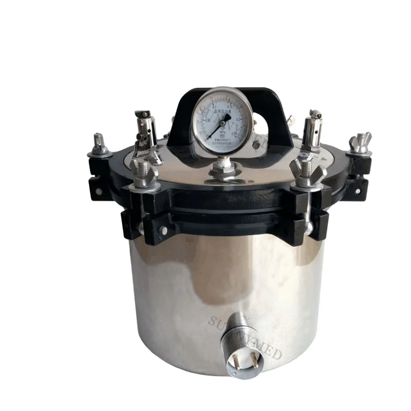 

SY-T001 16L 18L 24L Portable Autoclave Steam Stainless Steel Sterilizer Medical Sterilization