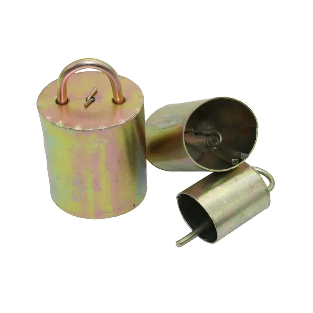 1 Pc Livestock Cattle And Sheep Copper Bell 5 Sizes Thickened Anti-lost Loud Sound Brass Bell Galvanized Steel Farm Accessories