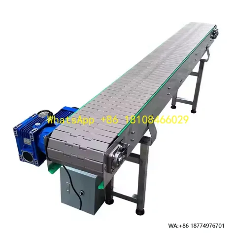 

Efficient Plastic Chain Conveyor Belt Glass Bottle Cans and Plastic Bottles Beverage Can Conveyors