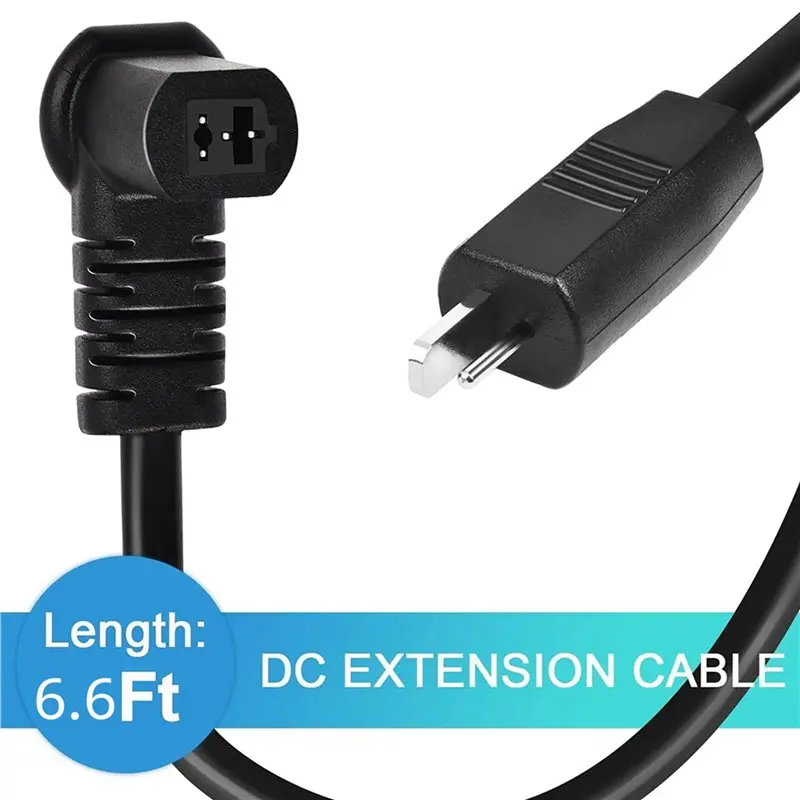 2X Universal Extension Power Cord For Recliner, 6.6 Ft(2M) 2 Pin Lift Chair Replacement Cable For Most Recliner